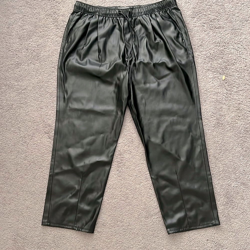 New with tags never worn. Zara faux leather pants. Size XL